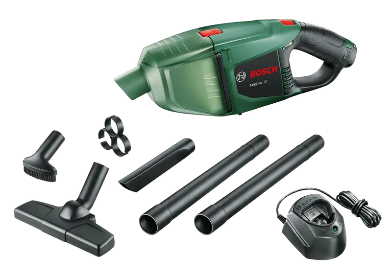 06033D0001 Aspirator de mână Bosch EasyVac  Autonomie 22 min, 0.38 L , Acumulator Litiu-Ion, Negru/Verde