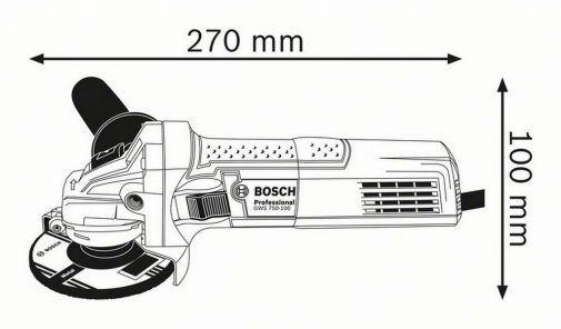  Polizor unghiular GWS 750 (125 mm) Professional 0601394001 cumpăra
